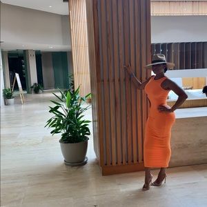 This is the perfect vacation dress, Definitely stand out. I have size S-L